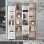 Hanah Home Estantería Semm Roble y Blanco